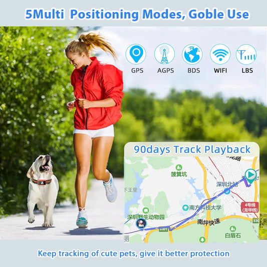 4G Smart GPS Tracker for Small Dogs & Cats – Lightweight Pet Locator with Health Monitor