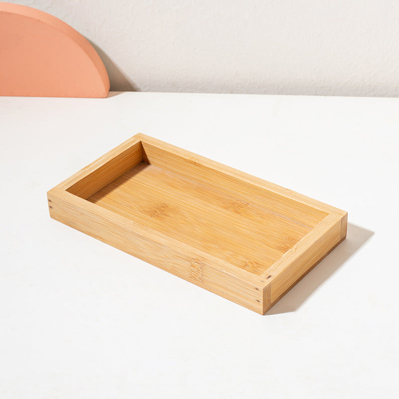 Square Ceramic Pet Bowl with Wooden Tray | Stylish Dog & Cat Feeder
