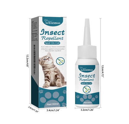 Pet Flea & Tick Drops – Natural Formula, Easy Spot-On Application, Up to 6 Months Protection for Dogs & Cats