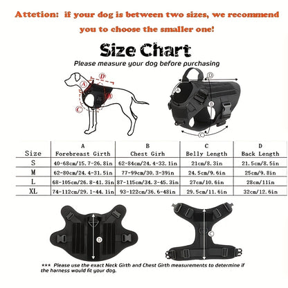 Tactical Dog Harness & Leash Set – Military-Grade Gear for Working Dogs