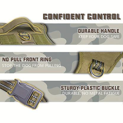 Tactical Dog Vest Harness — No-Pull, Padded Comfort, Built to Last