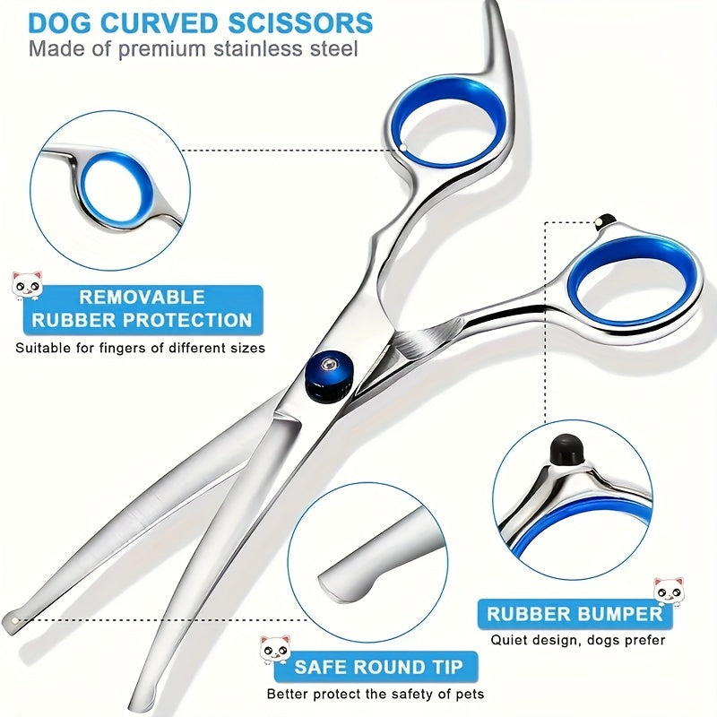 Professional Pet Grooming Shears Set | Stainless Steel | Dogs & Cats
