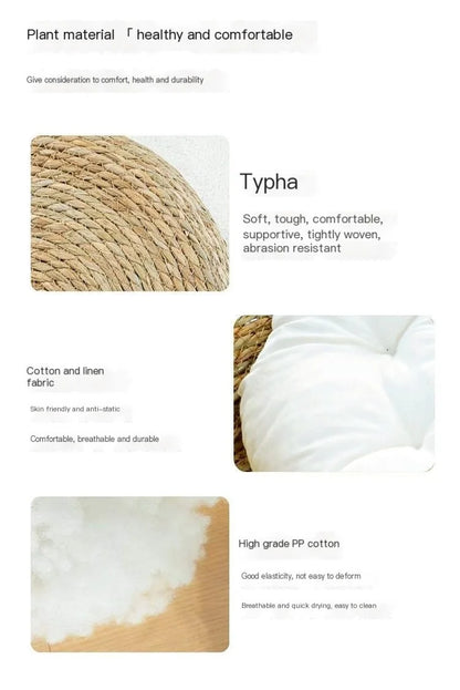 Handwoven Cat Nest Basket | 100% Cotton, Artisan-Made, All-Season