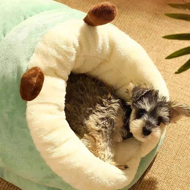 Cozy Plush Dog Bed Sofa – Warm Bolster Kennel for Small & Medium Dogs and Cats