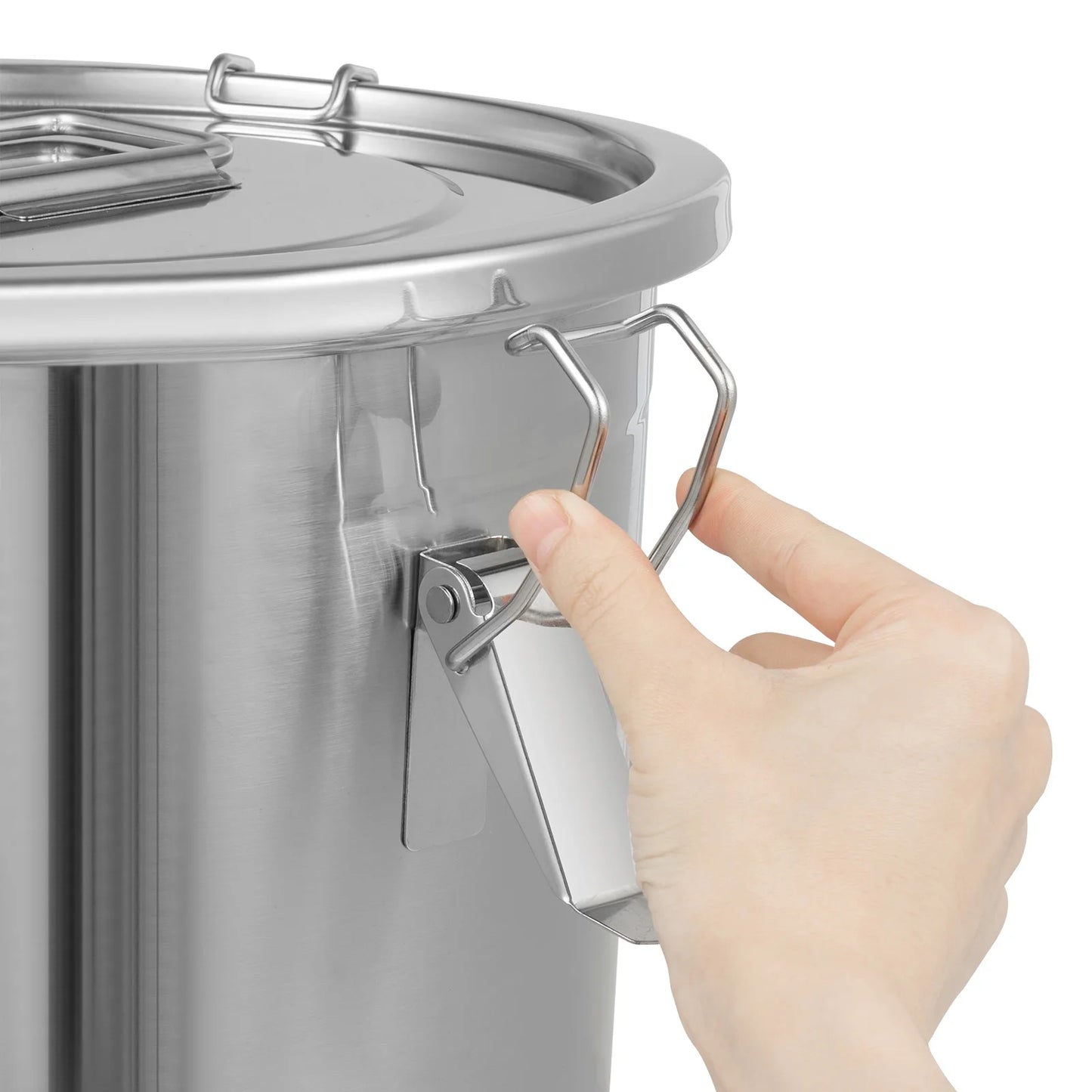 12L Stainless Steel Airtight Storage Bucket — German Crafted, Built to Last