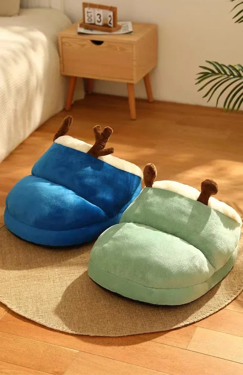 Cozy Plush Dog Bed Sofa – Warm Bolster Kennel for Small & Medium Dogs and Cats