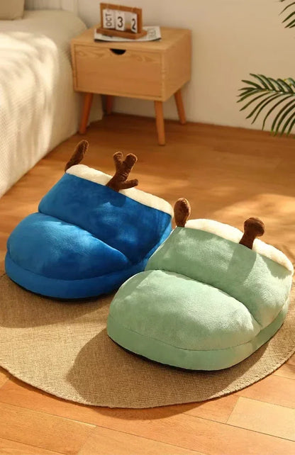 Cozy Plush Dog Bed Sofa – Warm Bolster Kennel for Small & Medium Dogs and Cats