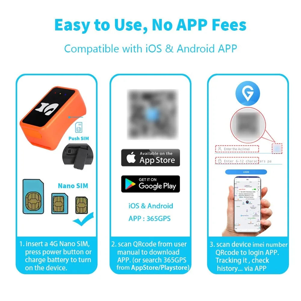 4G Smart GPS Tracker for Small Dogs & Cats – Lightweight Pet Locator with Health Monitor