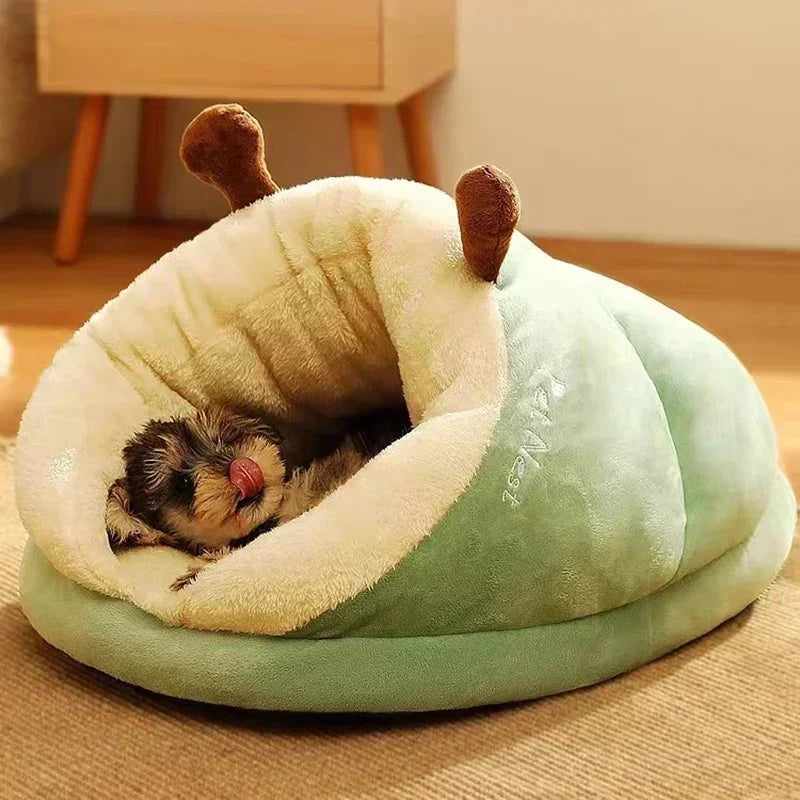 Cozy Plush Dog Bed Sofa – Warm Bolster Kennel for Small & Medium Dogs and Cats