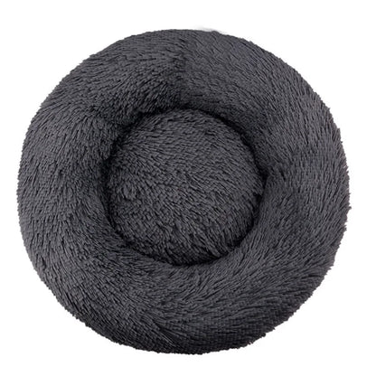Plush Round Pet Bed – Washable Dog & Cat Basket (40–90cm, 21 Colors)
