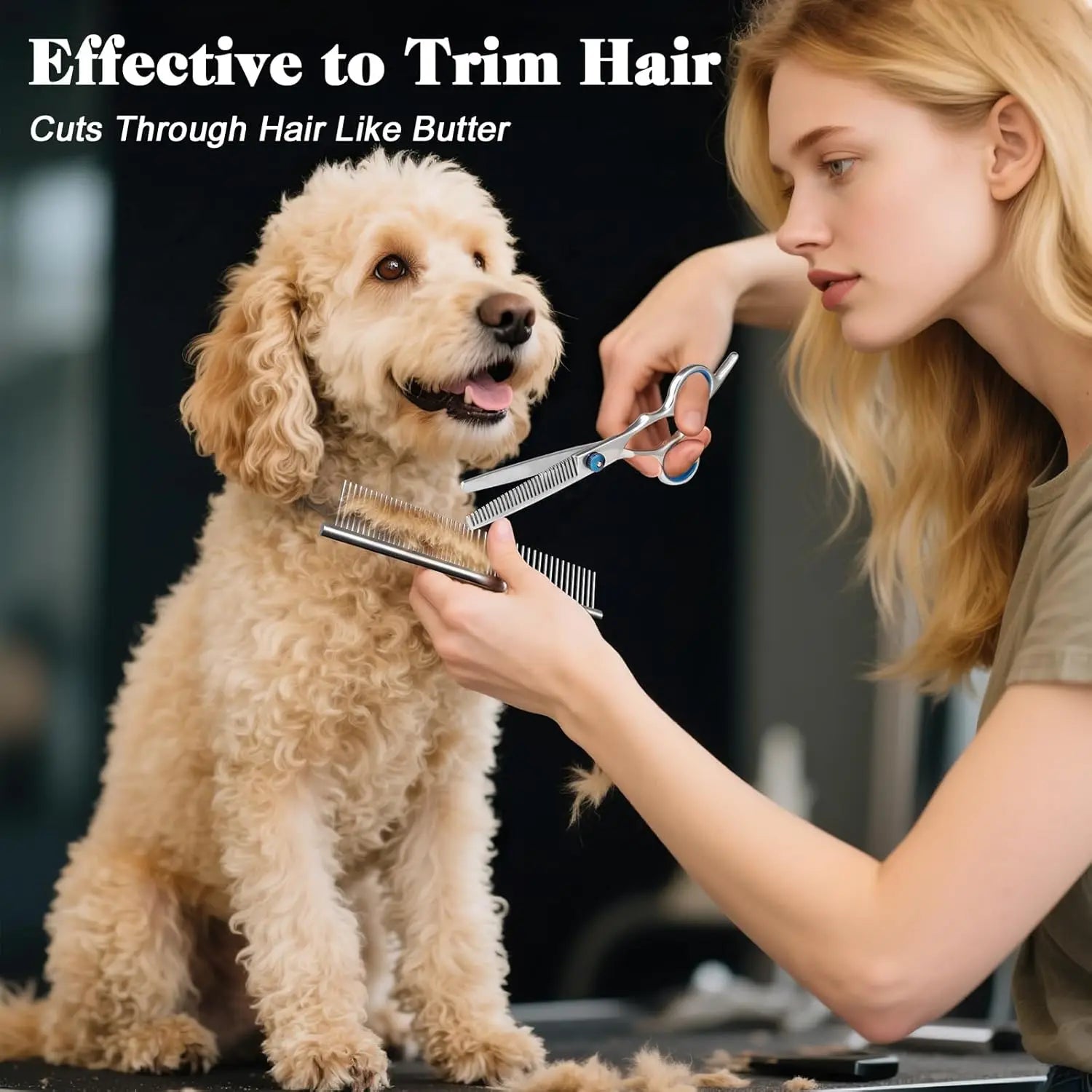 Professional Pet Grooming Shears Set | Stainless Steel | Dogs & Cats