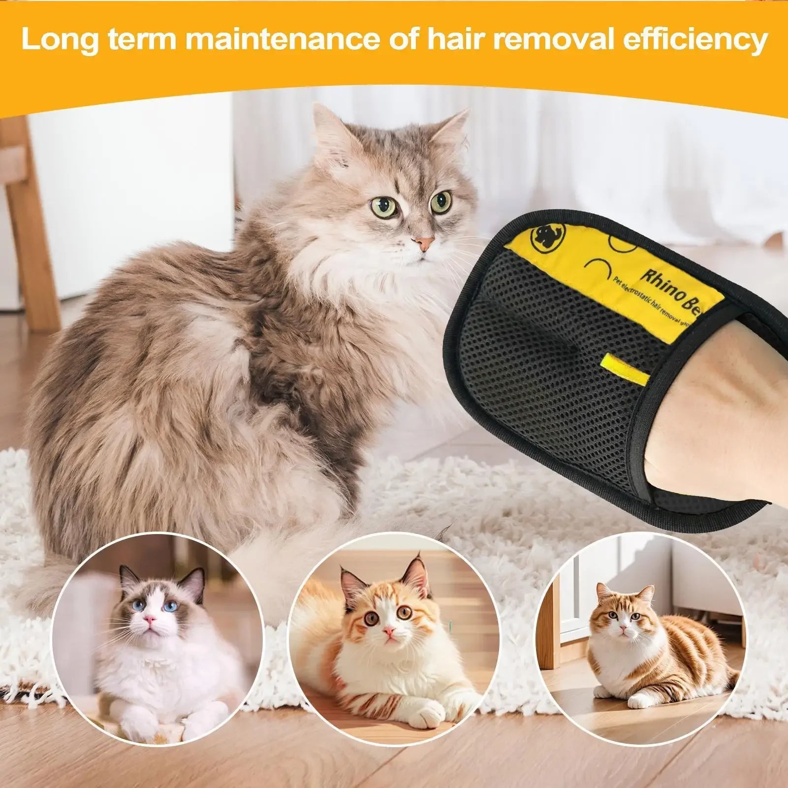 Pet Hair Removal Gloves (2-Pack) – Fast Electrostatic Lint & Fur Remover for Dogs, Cats, Furniture & Clothes