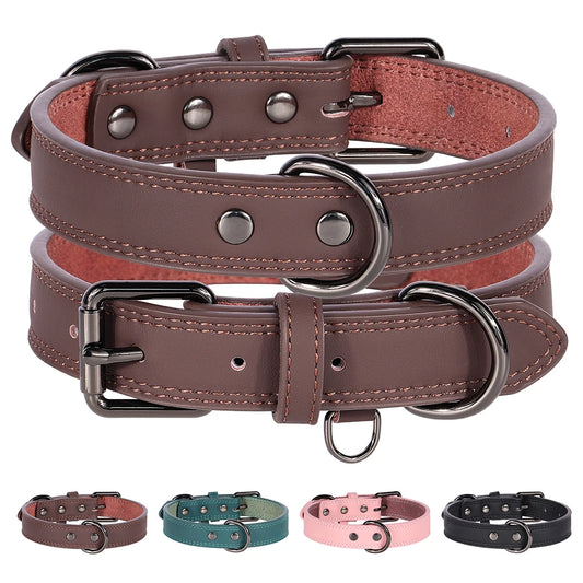 Genuine Leather Dog Collar – Soft, Durable & Built to Last | S–XL