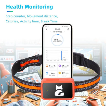 4G Smart GPS Tracker for Small Dogs & Cats – Lightweight Pet Locator with Health Monitor