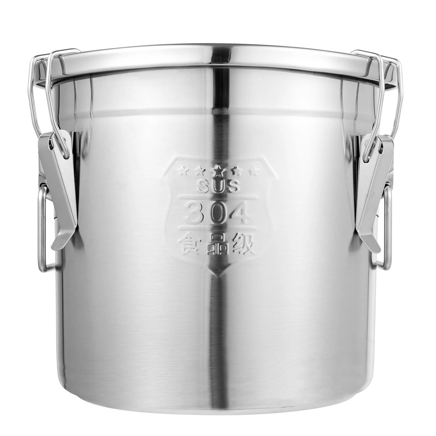 12L Stainless Steel Airtight Storage Bucket — German Crafted, Built to Last