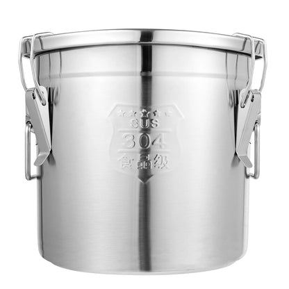 12L Stainless Steel Airtight Storage Bucket — German Crafted, Built to Last
