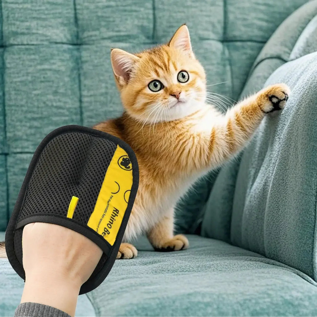Pet Hair Removal Gloves (2-Pack) – Fast Electrostatic Lint & Fur Remover for Dogs, Cats, Furniture & Clothes
