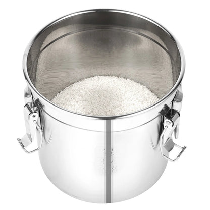 12L Stainless Steel Airtight Storage Bucket — German Crafted, Built to Last
