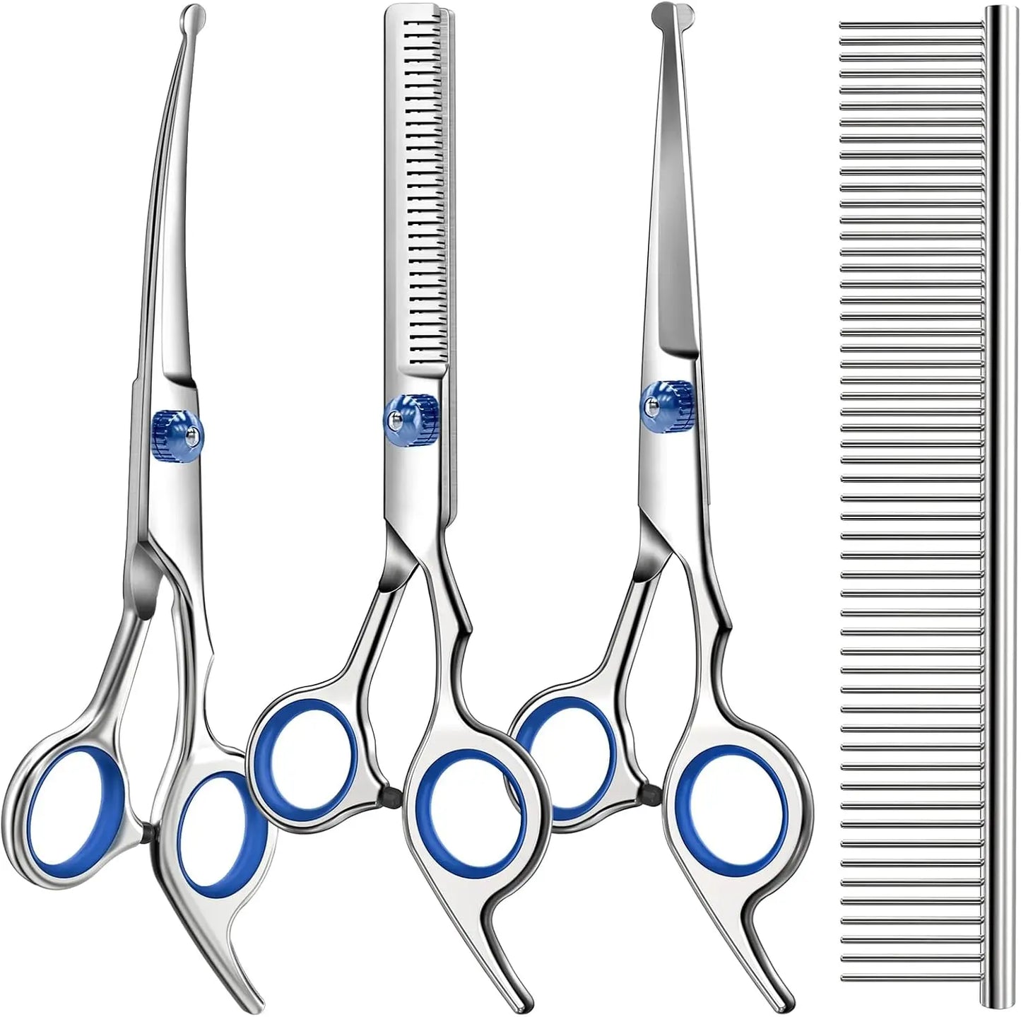 Professional Pet Grooming Shears Set | Stainless Steel | Dogs & Cats