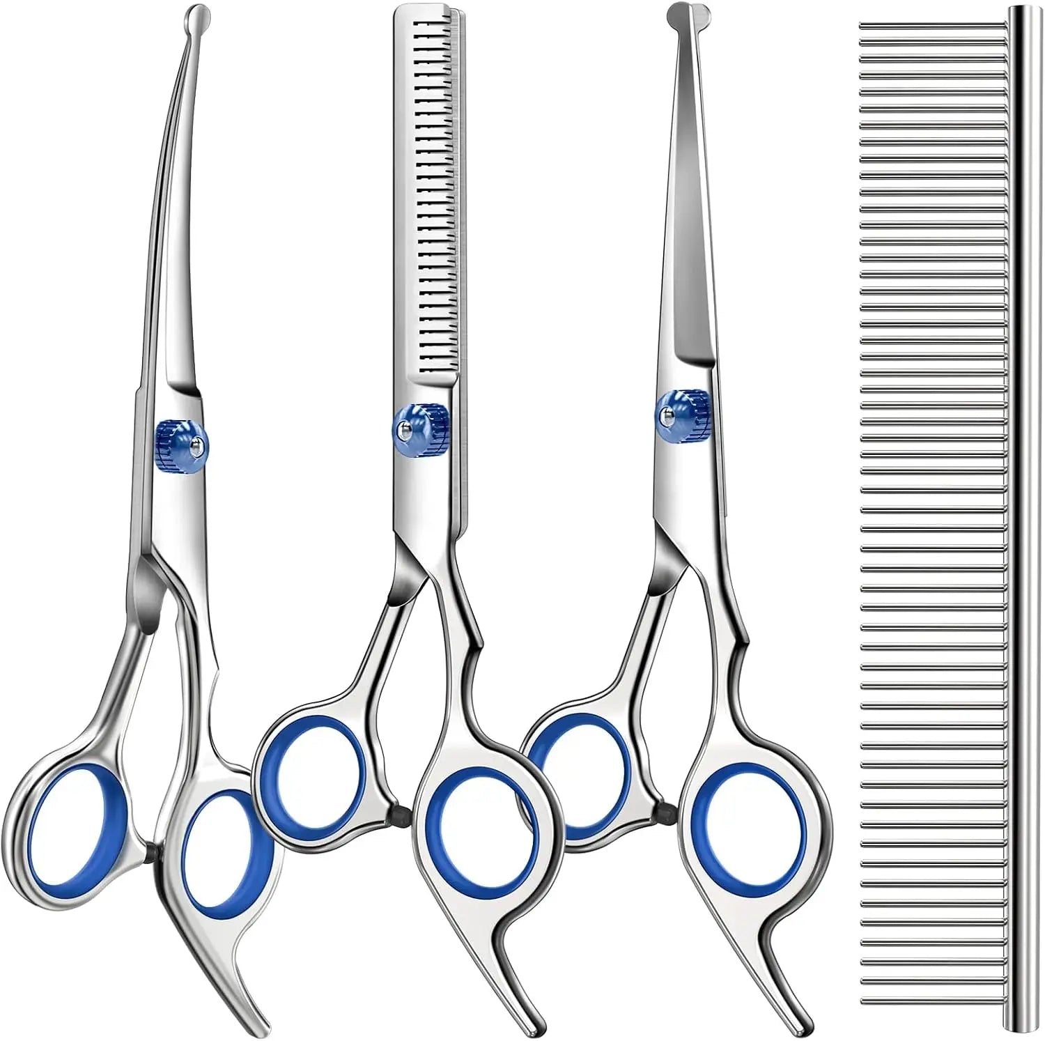 Professional Pet Grooming Shears Set | Stainless Steel | Dogs & Cats