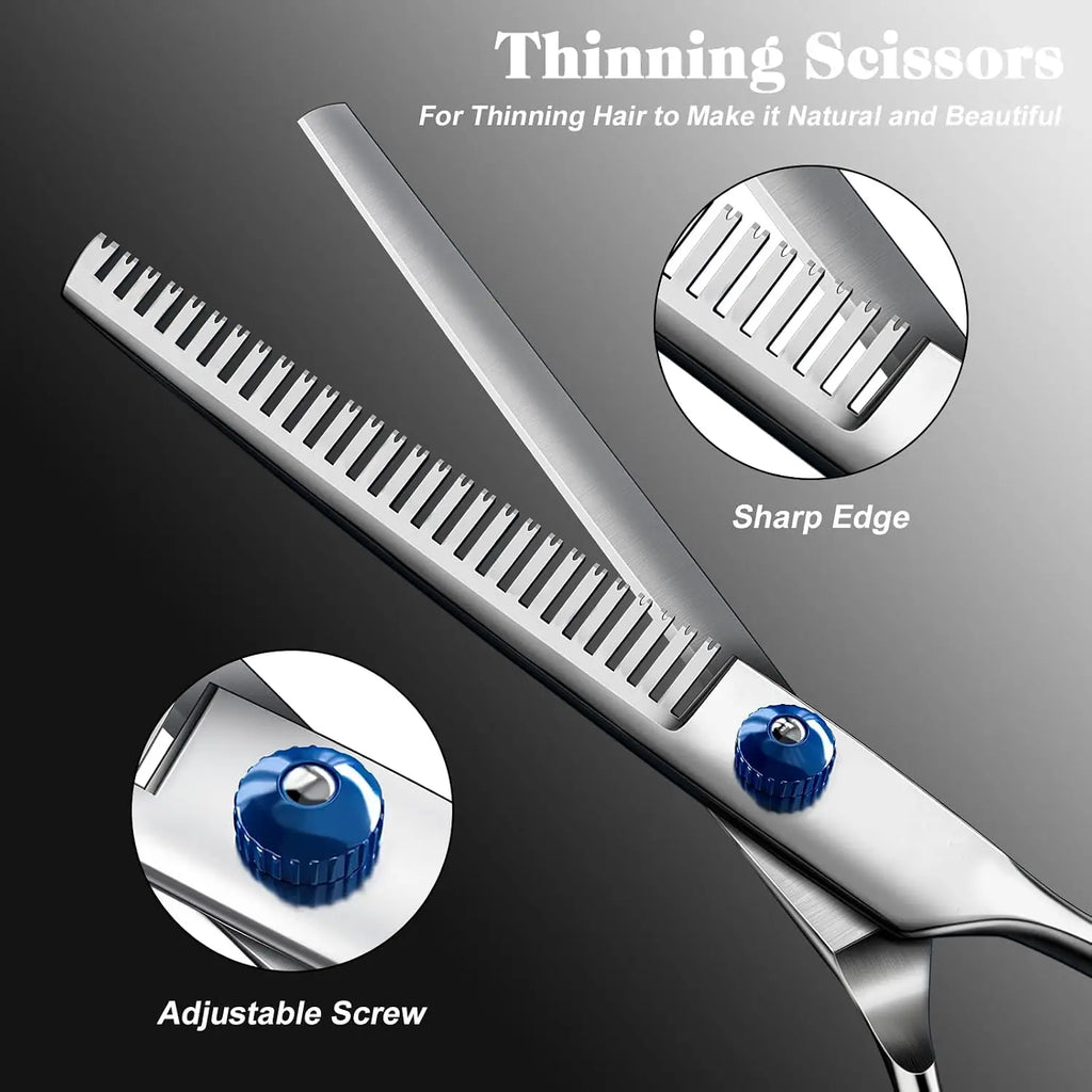 Professional Pet Grooming Shears Set | Stainless Steel | Dogs & Cats