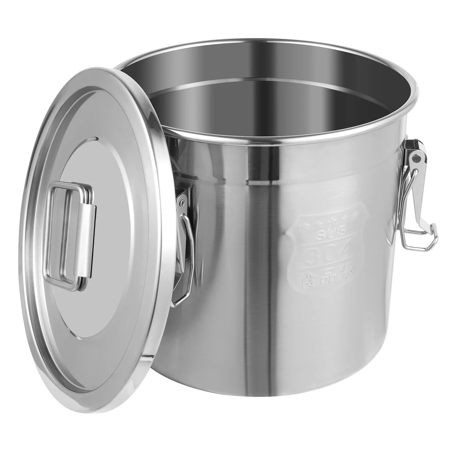 12L Stainless Steel Airtight Storage Bucket — German Crafted, Built to Last