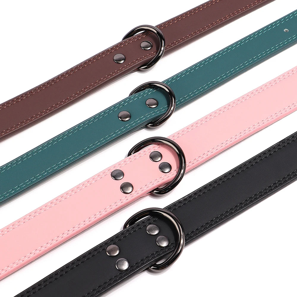 Genuine Leather Dog Collar – Soft, Durable & Built to Last | S–XL
