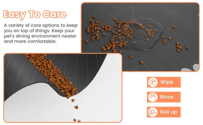 Absorbent Pet Feeding Mat | Waterproof Placemat for Dog & Cat Food Bowls