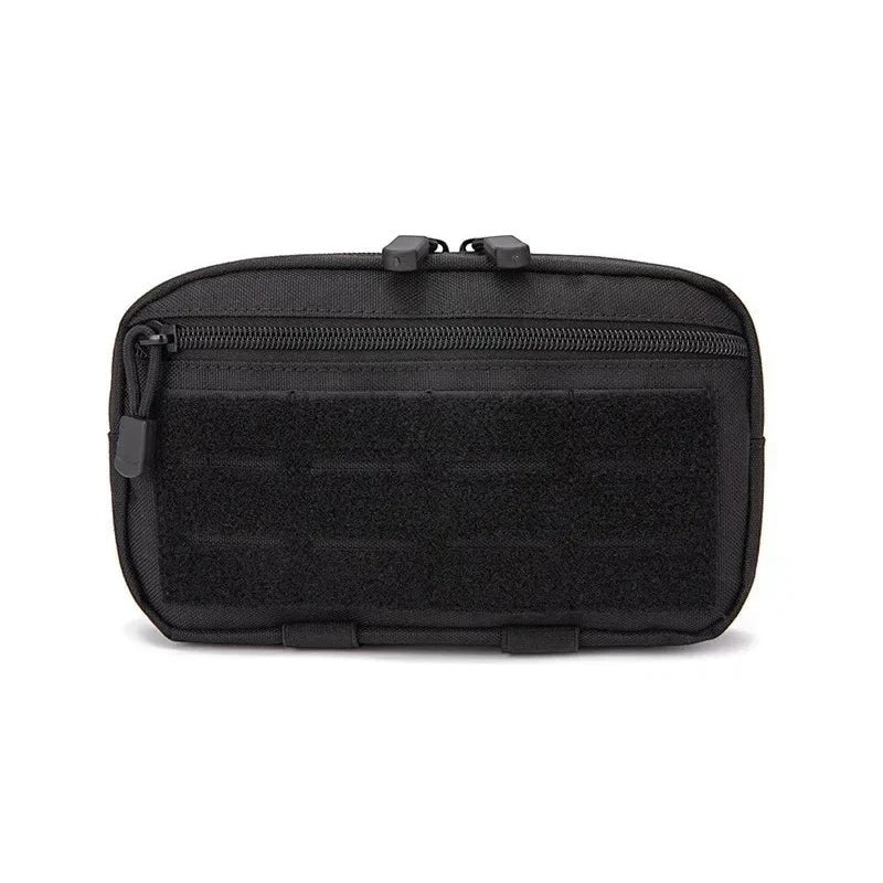 Tailwag Factory Jarhead black tactical MOLLE pouch made of durable 1000D nylon with a front zipper and velcro panel